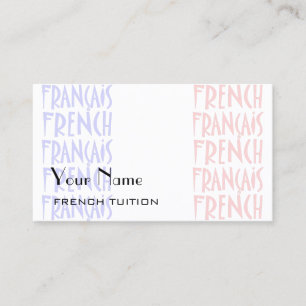 French Tutor Business Cards