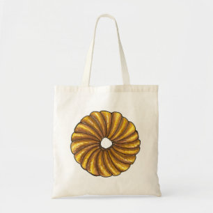 French Twist Doughnut Doughnut Breakfast Doughnuts Tote Bag