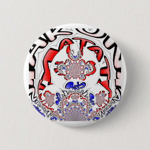 French Twist Hakuna Matata: Unique Cultural Blend  6 Cm Round Badge