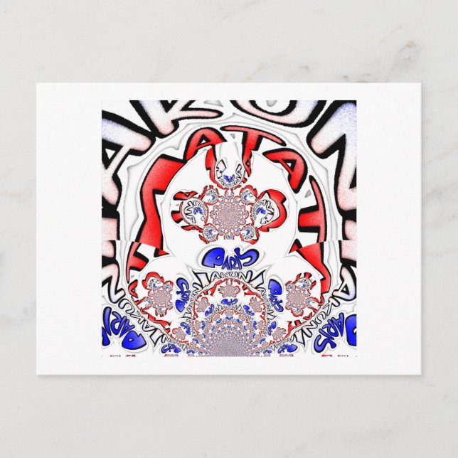 French Twist Hakuna Matata: Unique Cultural Blend  Postcard (Front)