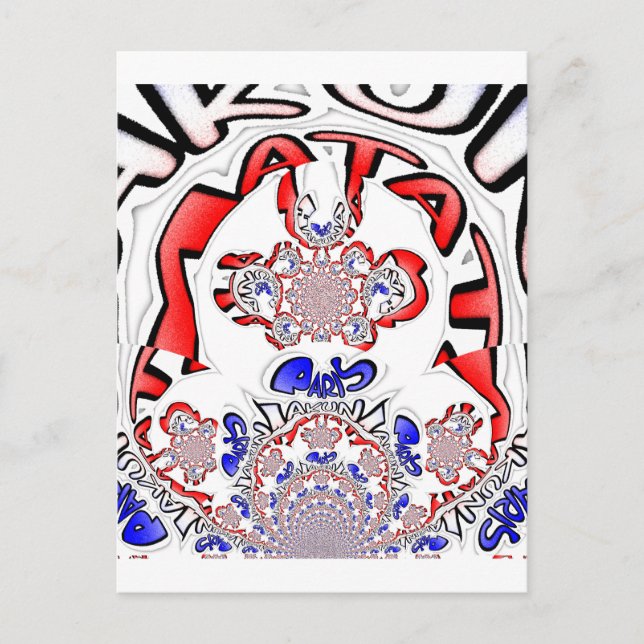 French Twist Hakuna Matata: Unique Cultural Blend  Postcard (Front)