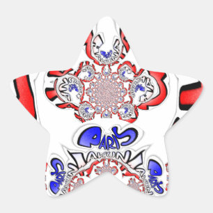 French Twist Hakuna Matata: Unique Cultural Blend  Star Sticker