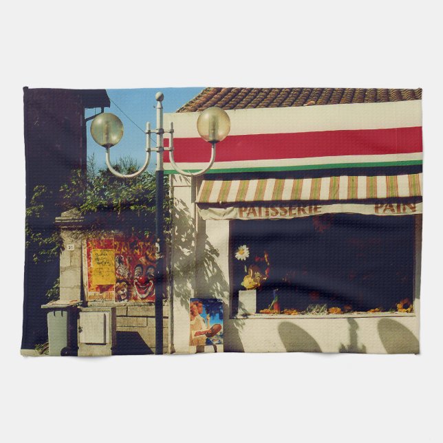 French Village Bakery Tea Towel (Horizontal)