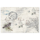 French Vintage Bird and Branch Tissue Paper