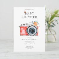 French Vintage Camera Baby Shower