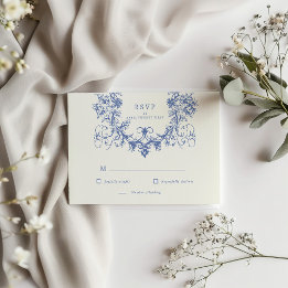 French Vintage Floral RSVP Response Card
