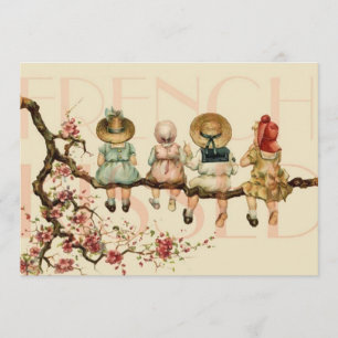 French Vintage Friend Invitation
