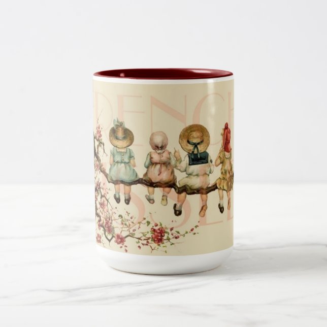 French Vintage Postcard Mug (Center)