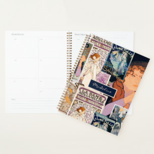French Vintage Poster Art Collage Personalised Planner