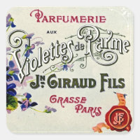 French Violette Perfume Label