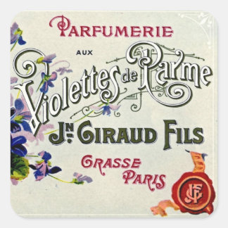 French Violette Perfume Label