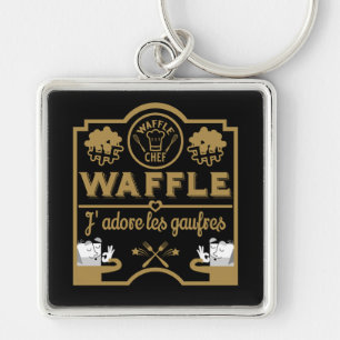French Waffles Key Ring