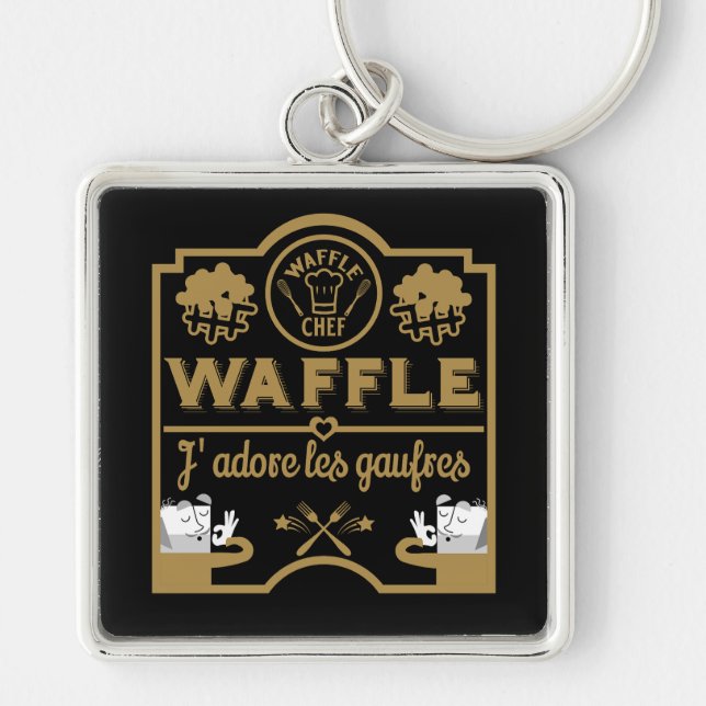 French Waffles Key Ring (Front)