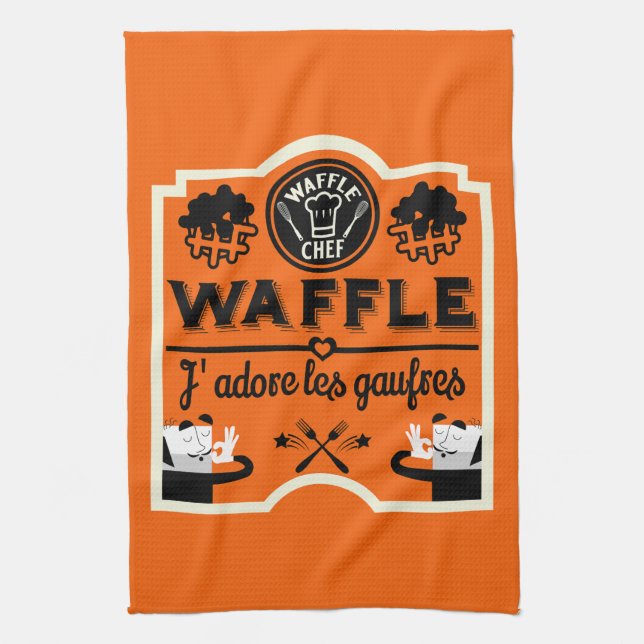 French Waffles Tea Towel (Vertical)