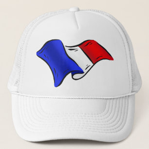 French wavy flag for lovers of France Trucker Hat