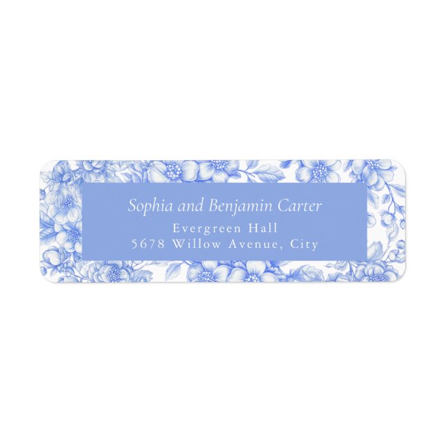 French Wedding Floral Something Blue (Front)