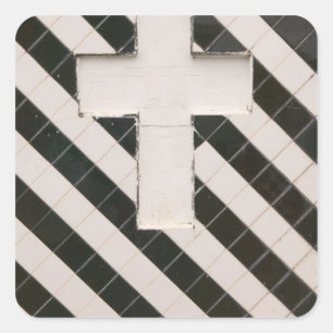 French West Indies, Guadaloupe, Grande Terre, Square Sticker