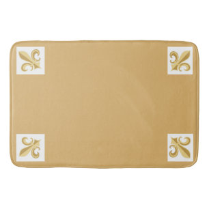 French White Bath Mat