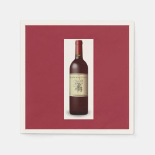 French Wine Theme / Themed Party Paper Napkins