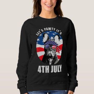Frenchie 4th Of July French Bulldog Usa Flag Lets  Sweatshirt