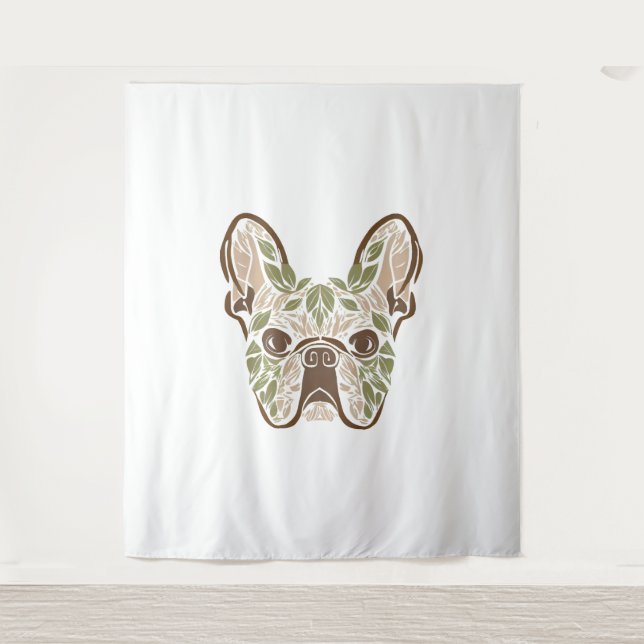 Frenchie art tapestry (Front)