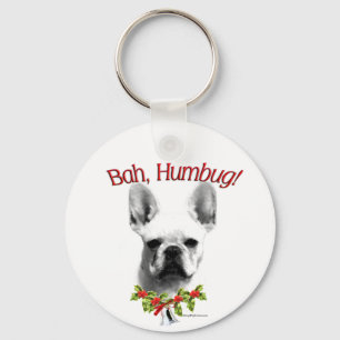 Frenchie Bah Humbug Keychain