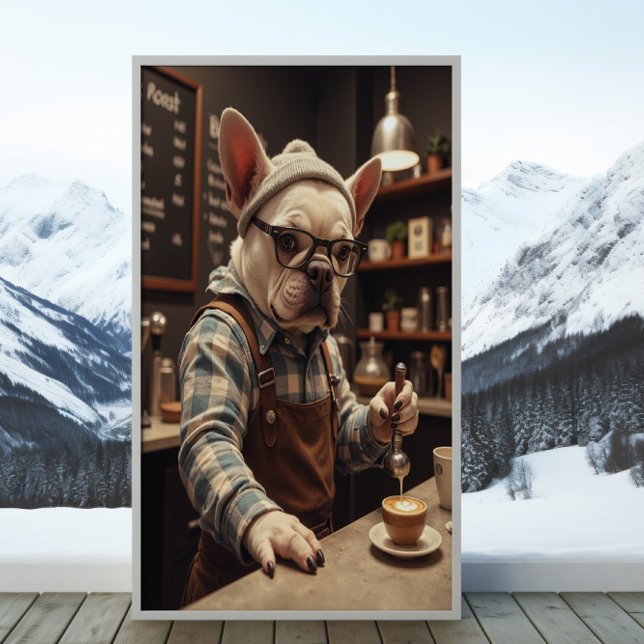 Frenchie Barista: Bark Roast Buzz Mode Poster (Creator Uploaded)