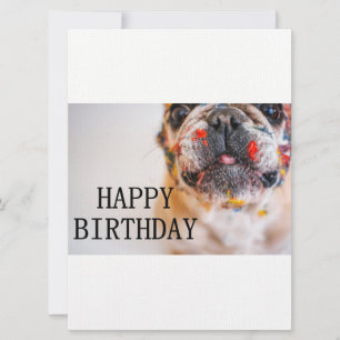 frenchie birthday invitation