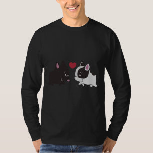 Frenchie Black And White Frenchie Family French Bu T-Shirt