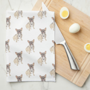 Frenchie (Blue Fawn Tricolor) Tea Towel