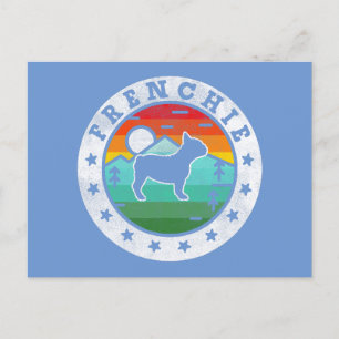 Frenchie Bulldog Dog Mum Dad Holiday Postcard