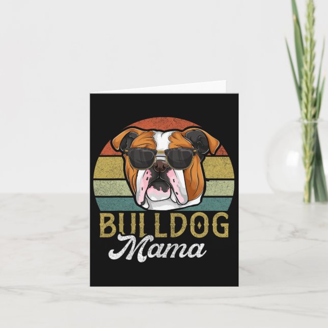 Frenchie Bulldog Mama Dog Mum  Card (Front)