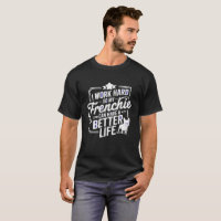 Frenchie Chaos Balance T-Shirt for Dog Dads Who Wo