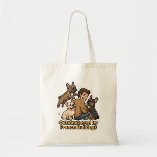 Frenchie Chaos Funny French Bulldog Dog Lover   Tote Bag