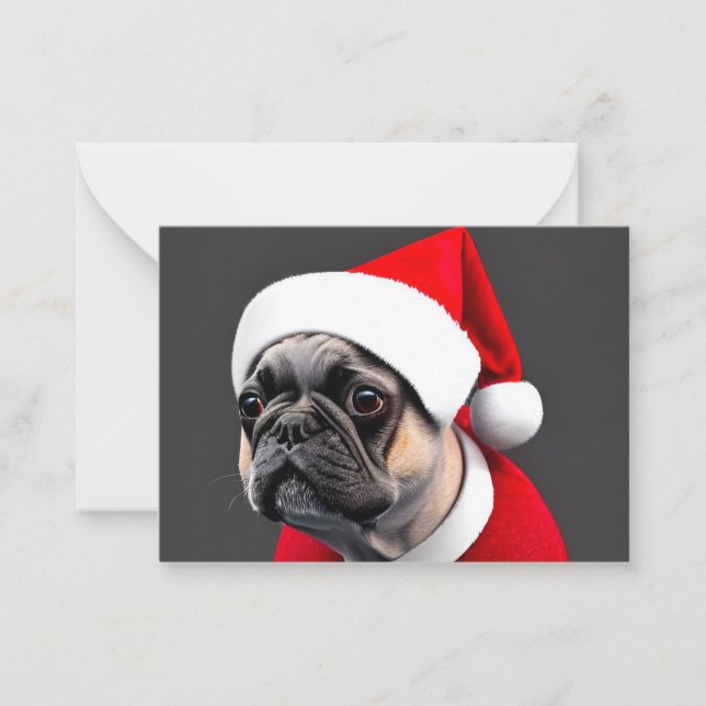 Frenchie Christmas Card (Front)