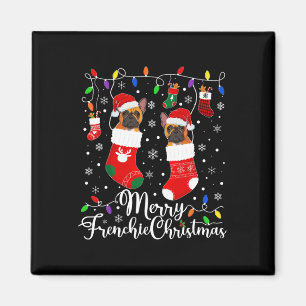 Frenchie Christmas French Bulldog Xmas Party 1  Magnet