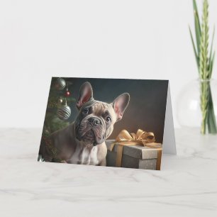 Frenchie Christmas Holiday Card