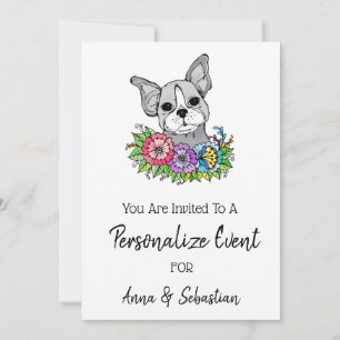 *~* Frenchie  Cute French Bulldog Event Invitation