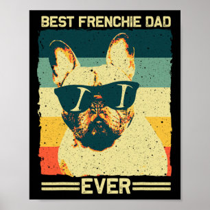 Frenchie Dad Design Men Father French Bulldog Love Poster