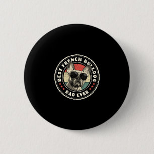 Frenchie Dad Ever Retro French Bulldog Lover Owner 6 Cm Round Badge