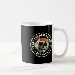 Frenchie Dad Ever Retro French Bulldog Lover Owner Coffee Mug