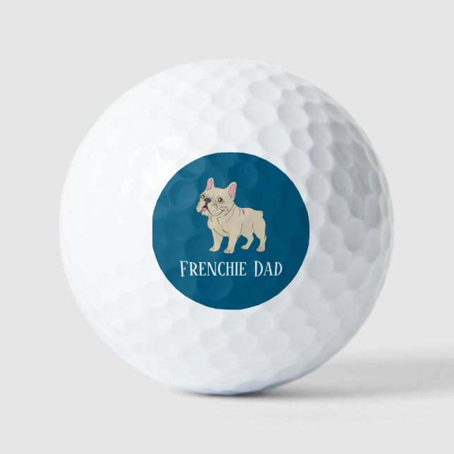 Frenchie Dad Golf Balls (Front)