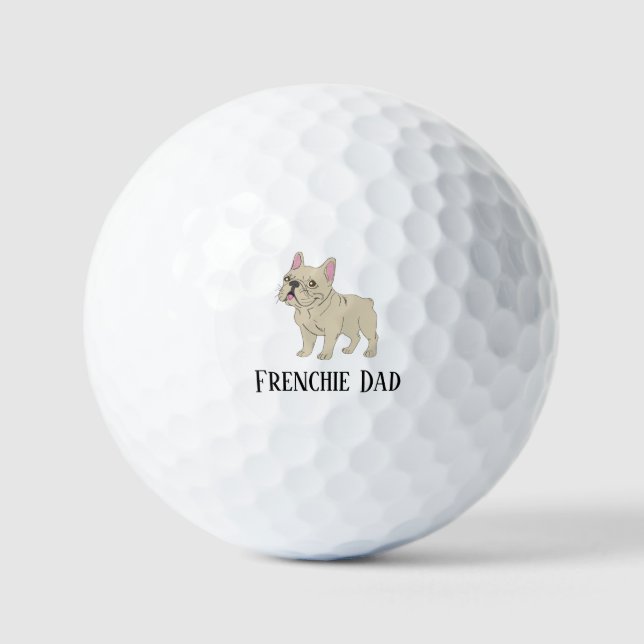 Frenchie Dad Golf Balls (Front)