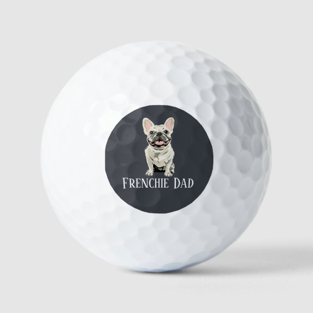 Frenchie Dad Golf Balls (Front)