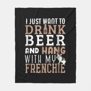 Frenchie Dad T Funny French Bulldog Lover Gift Fleece Blanket