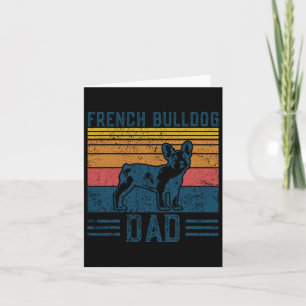 Frenchie Dad - Vintage French Bulldog Papa  Card