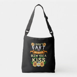 Frenchie Didn't Fart Butt Kiss Dog Mum Mama Crossbody Bag