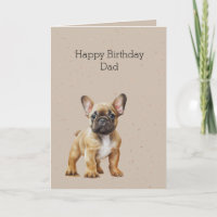 Frenchie Dog Birthday Dad