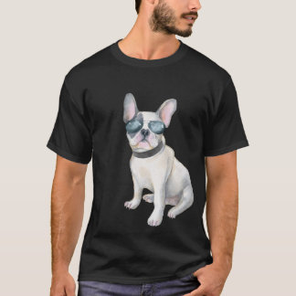 Frenchie French Bulldog aviators Dogs In Clothes T-Shirt
