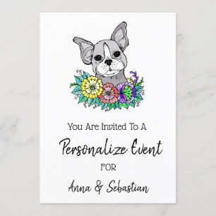 *~* Frenchie French Bulldog Cute Event Invitation